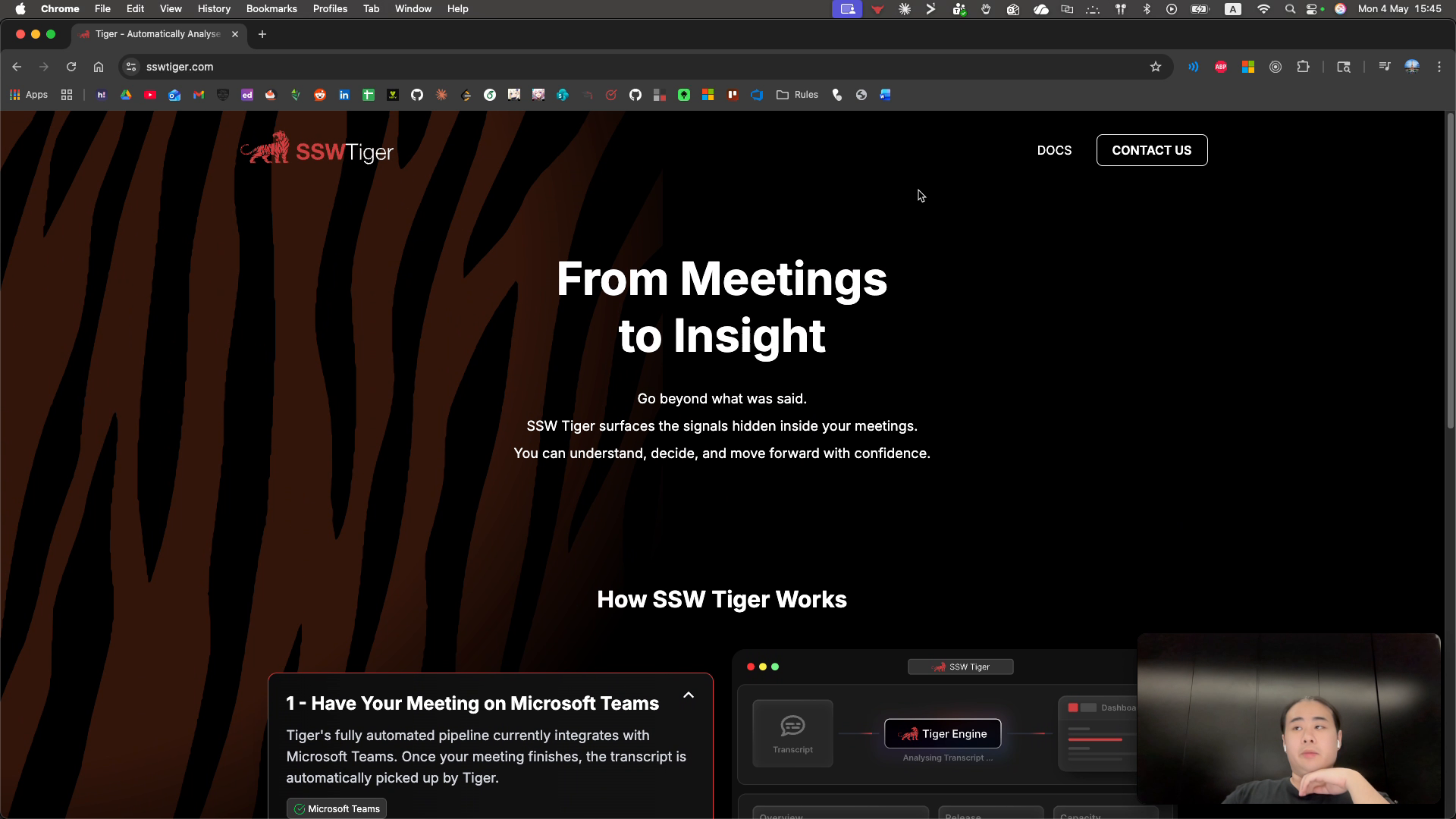 SSWTiger context screenshot