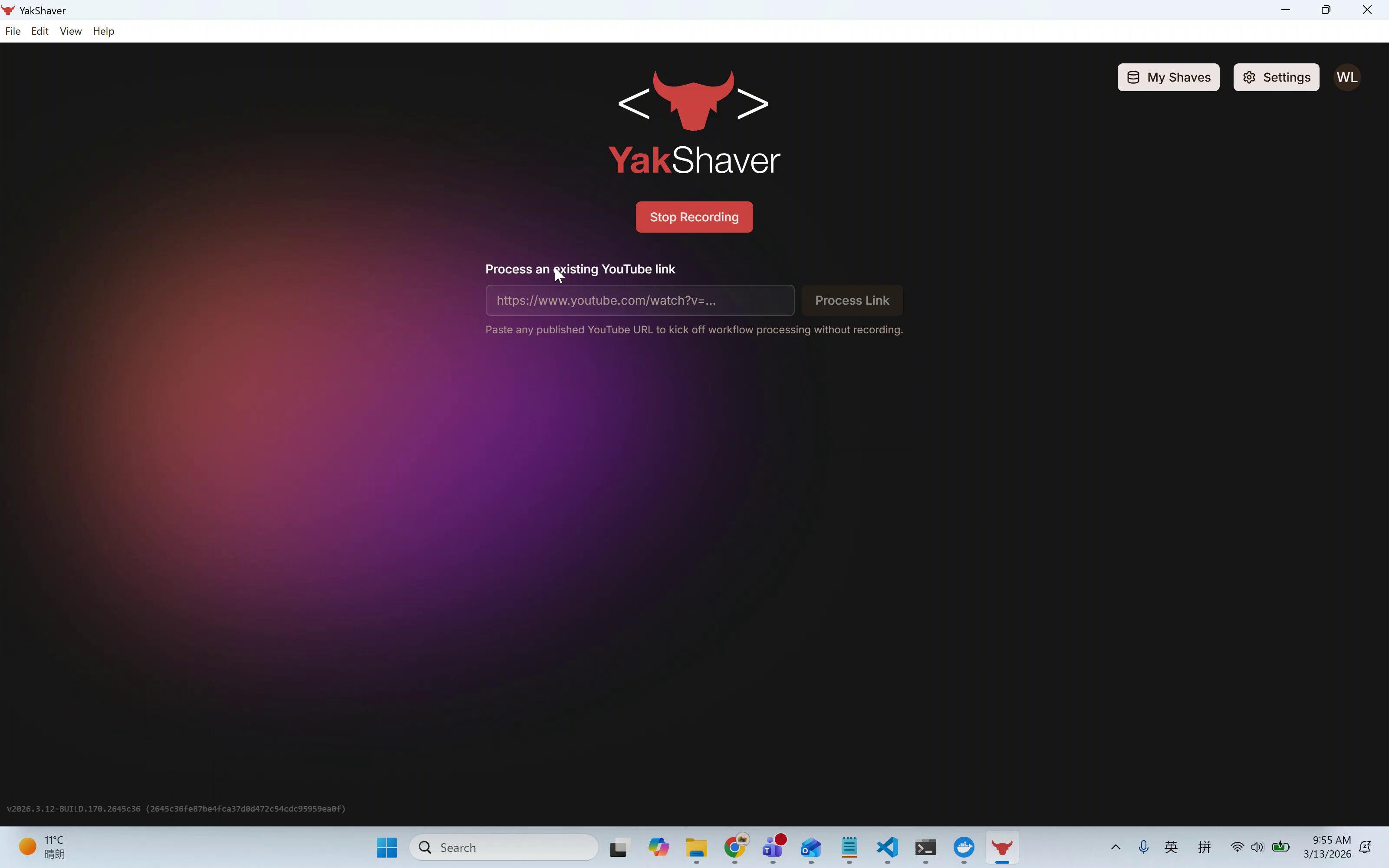 YouTube workflow context